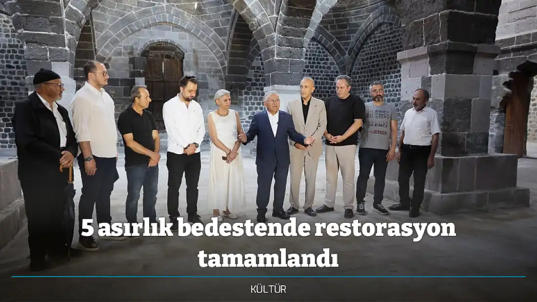 5 asırlık bedestende restorasyon tamamlandı