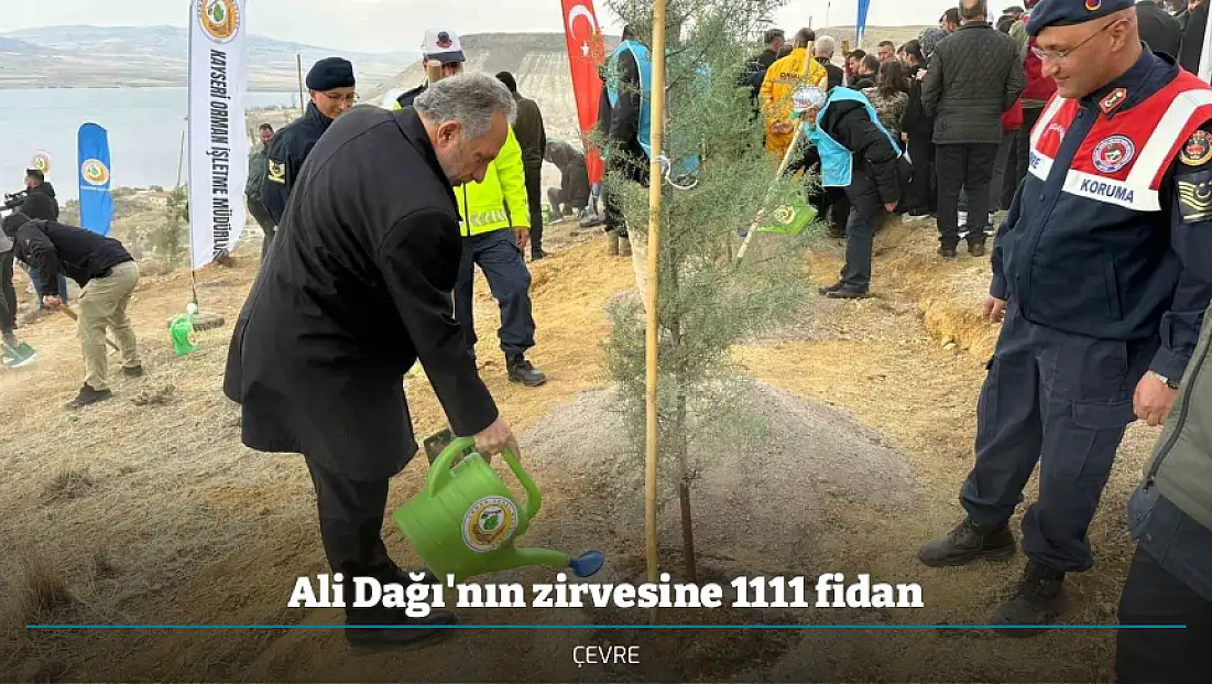 Ali Dağı'nın zirvesine 1111 fidan