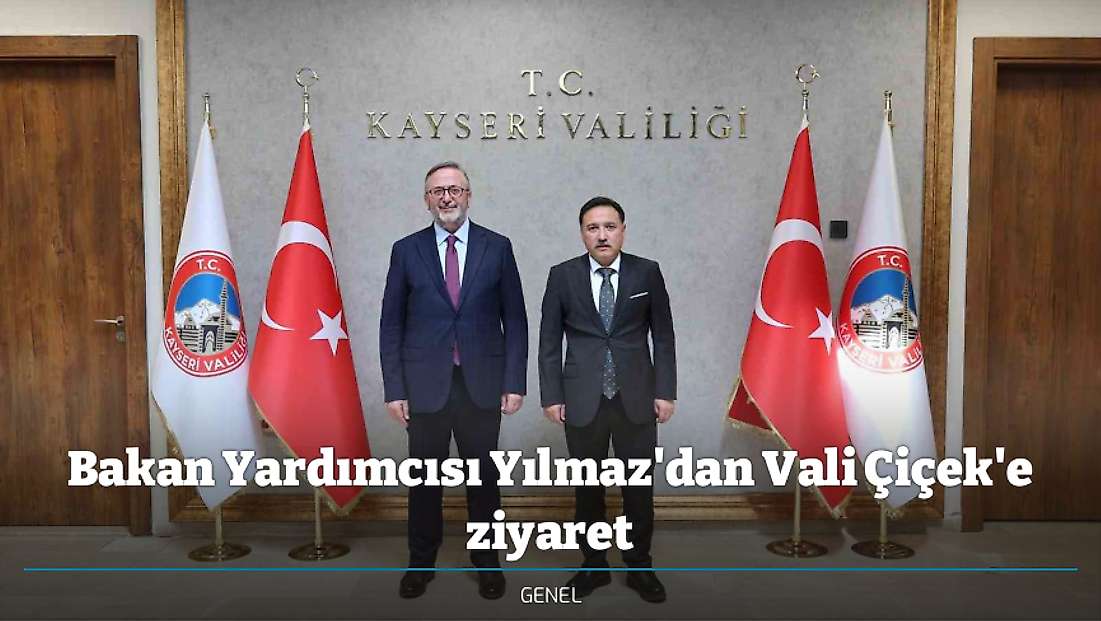 Bakan Yardımcısı Yılmaz'dan Vali Çiçek'e ziyaret