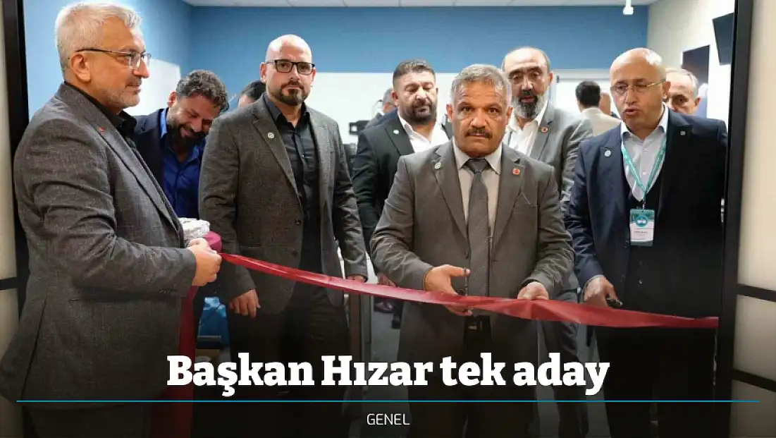 Başkan Hızar tek aday