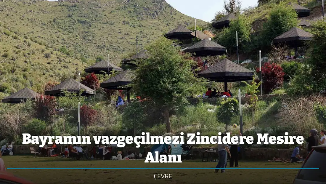 Bayramın vazgeçilmezi Zincidere Mesire Alanı