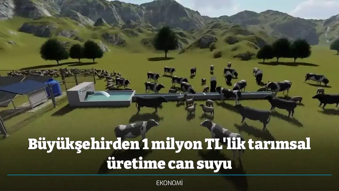 Büyükşehirden 1 milyon TL'lik tarımsal üretime can suyu