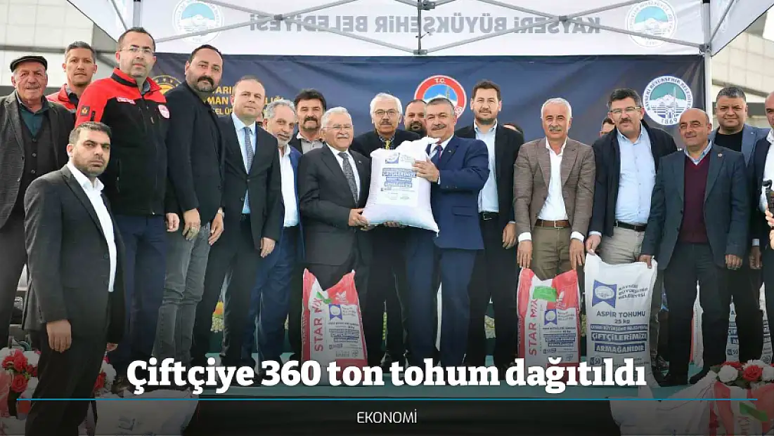 Çiftçiye 360 ton tohum dağıtıldı