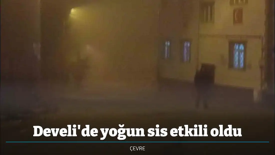 Develi'de yoğun sis etkili oldu