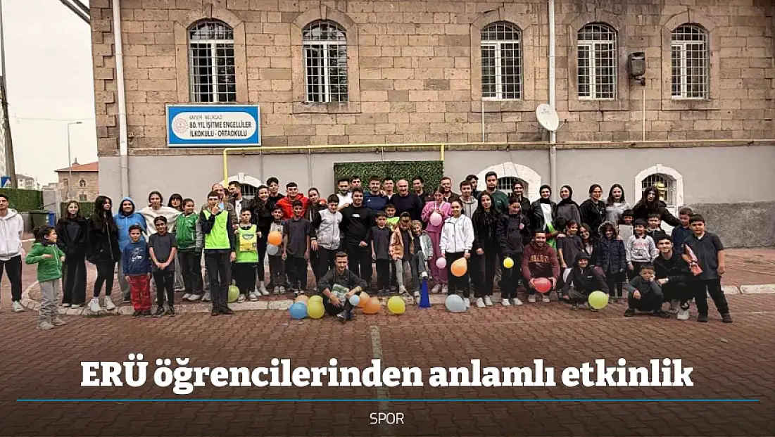 ERÜ öğrencilerinden anlamlı etkinlik