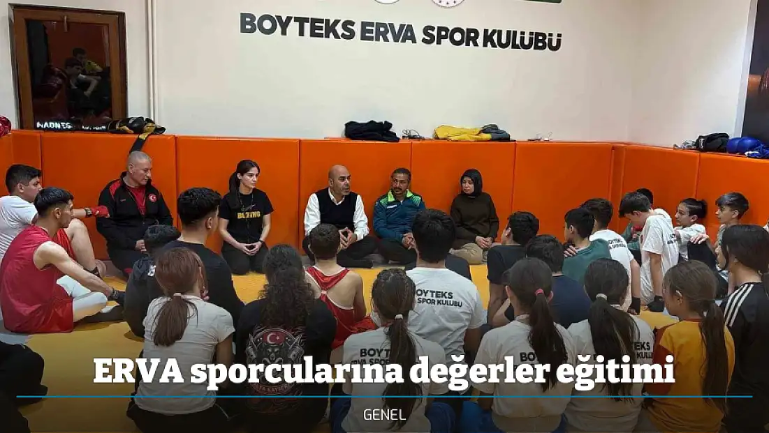 ERVA sporcularına değerler eğitimi