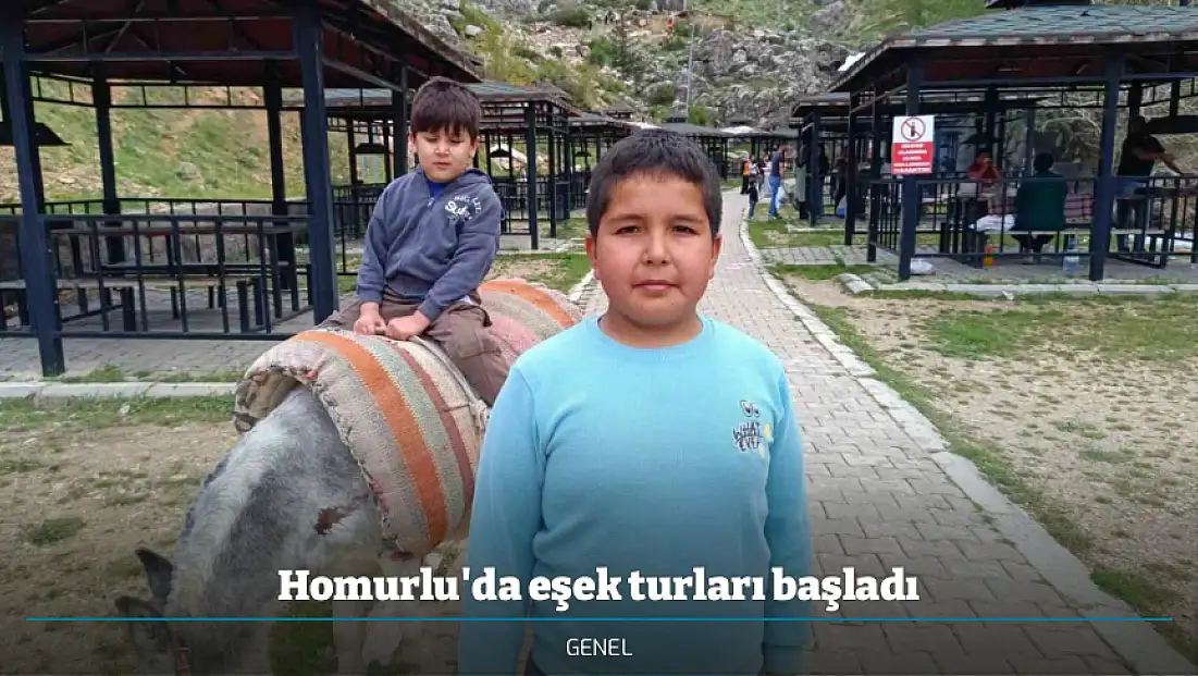 Homurlu'da eşek turları başladı