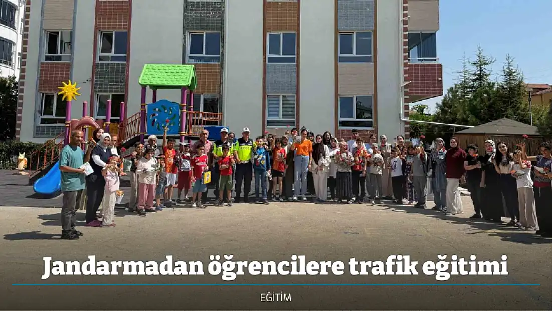 Jandarmadan öğrencilere trafik eğitimi