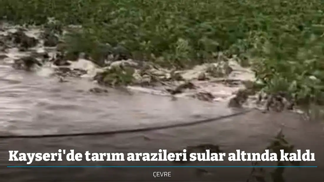 Kayseri'de tarım arazileri sular altında kaldı