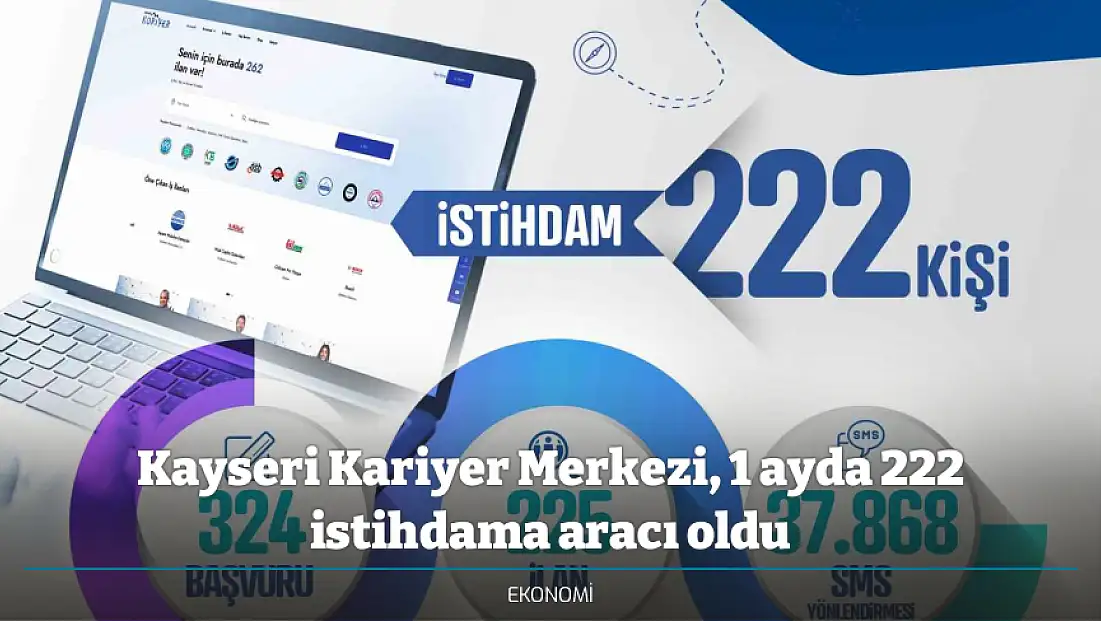 Kayseri Kariyer Merkezi, 1 ayda 222 istihdama aracı oldu