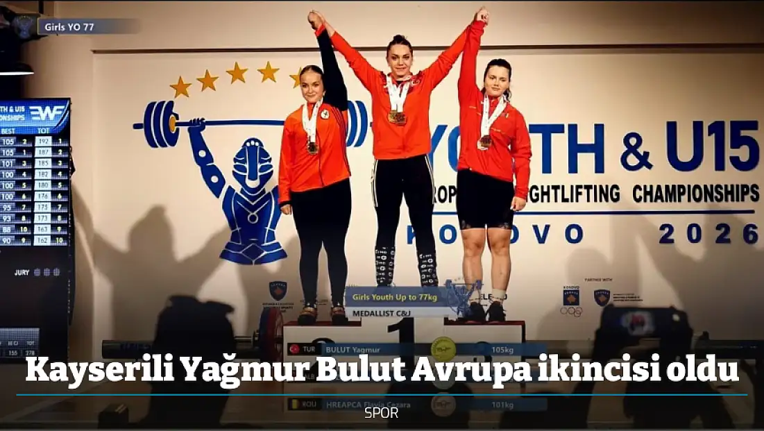 Kayserili Yağmur Bulut Avrupa ikincisi oldu