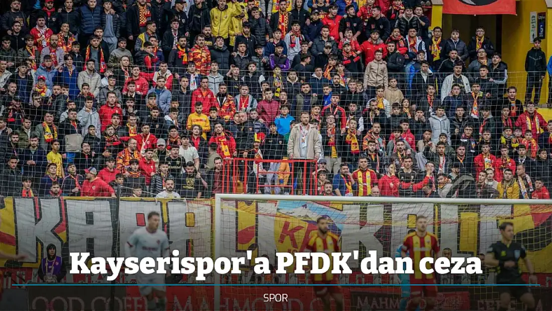 Kayserispor'a PFDK'dan ceza