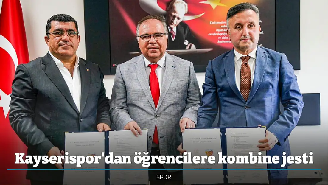 Kayserispor'dan öğrencilere kombine jesti