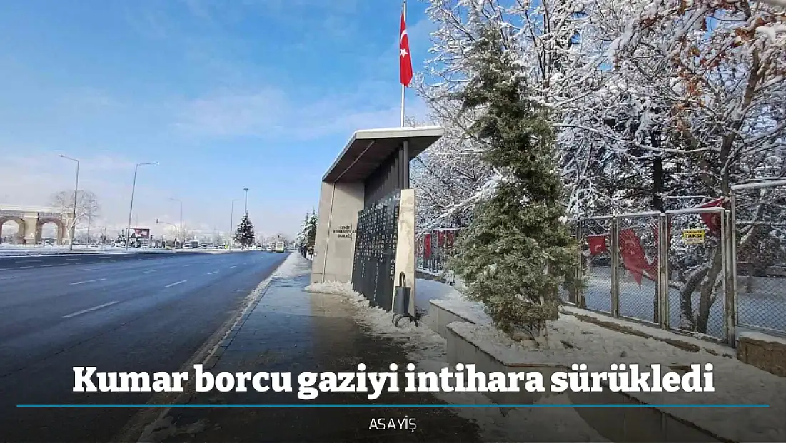 Kumar borcu gaziyi intihara sürükledi