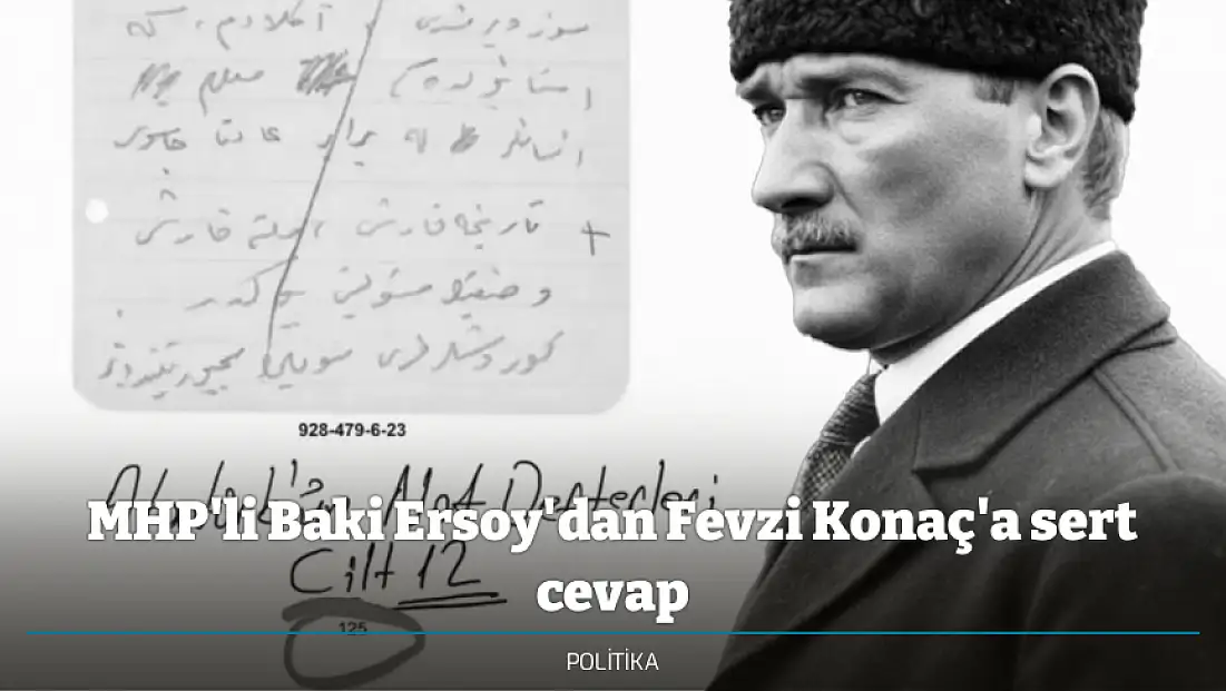 Baki Ersoy'dan Fevzi Konaç'a sert cevap: Münker misin Nekir misin
