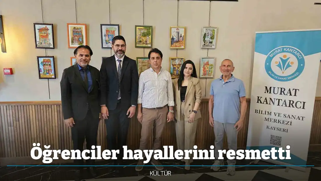 Öğrenciler hayallerini resmetti