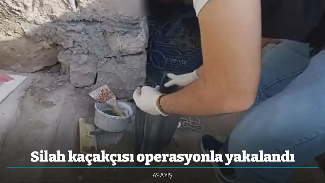 Silah kaçakçısı operasyonla yakalandı
