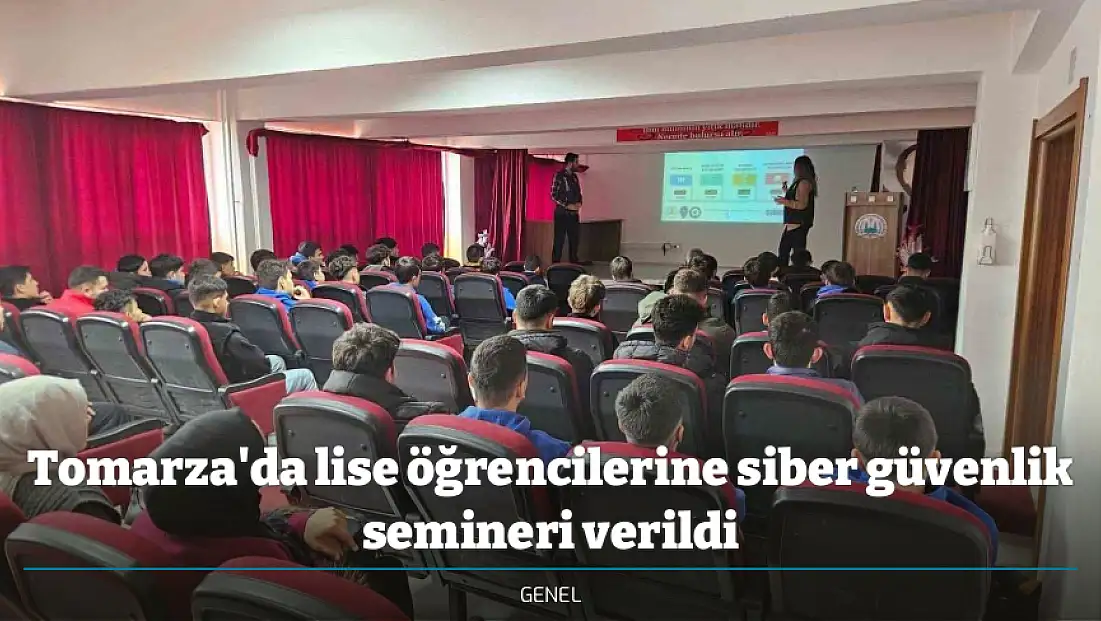 Tomarza'da lise öğrencilerine siber güvenlik semineri verildi
