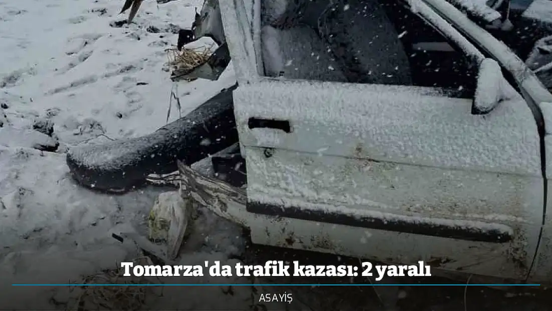 Tomarza'da trafik kazası: 2 yaralı
