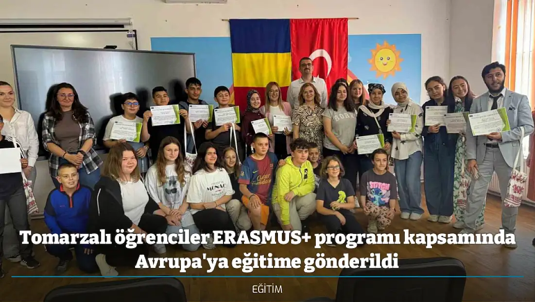 Tomarzalı öğrenciler ERASMUS+ programı kapsamında Avrupa'ya eğitime gönderildi