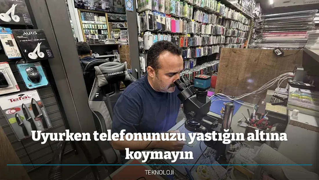 Uyurken telefonunuzu yastığın altına koymayın