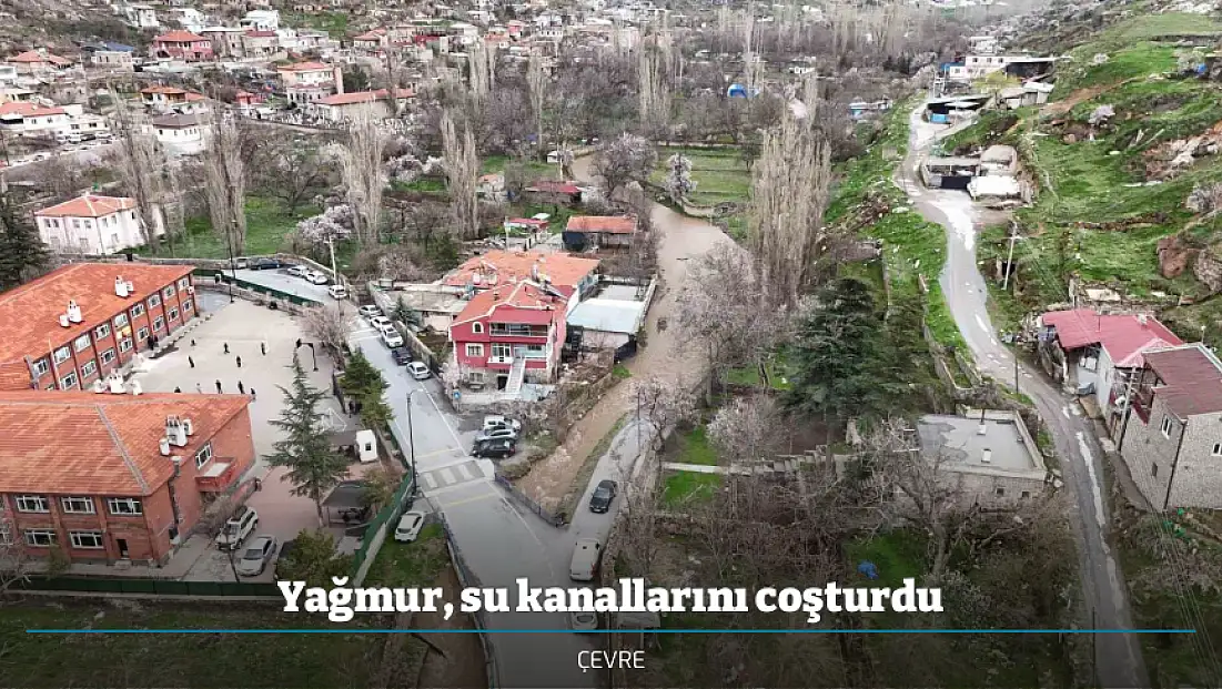 Yağmur, su kanallarını coşturdu