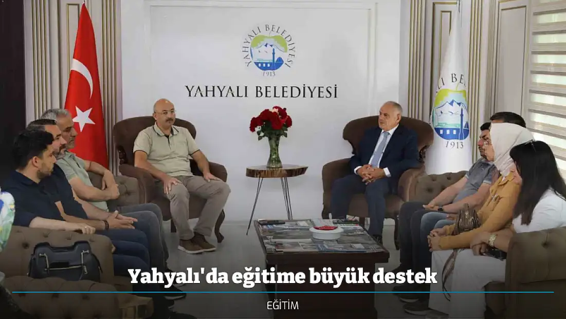 Yahyalı'da eğitime büyük destek