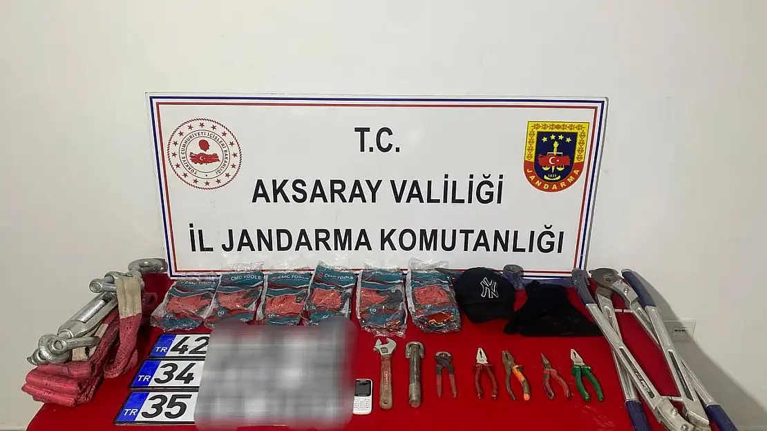 Aksaray'da JASAT'ın yakaladığı 7 milyonluk hırsız tutuklandı