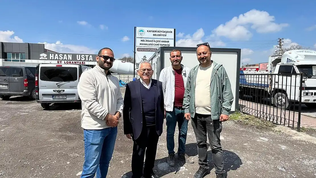 Başkan Büyükkılıç, Anbar'da cami inşaatını inceledi