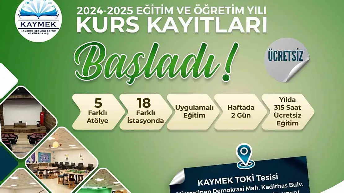 KAYMEK'te kurs kayıtları başladı