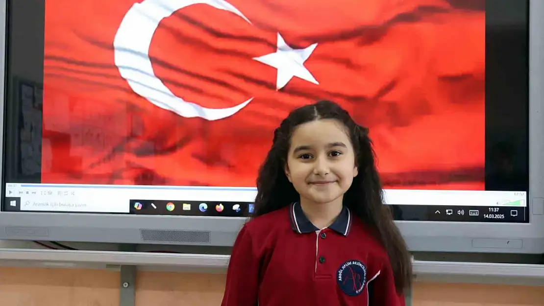 Ela'nın İstiklal Marşı sevgisi Türkiye birinciliği getirdi