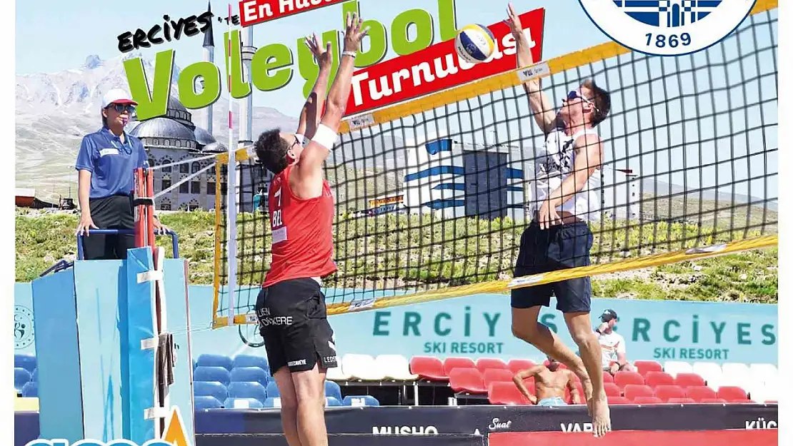 Erciyes'te en havalı voleybol turnuvası