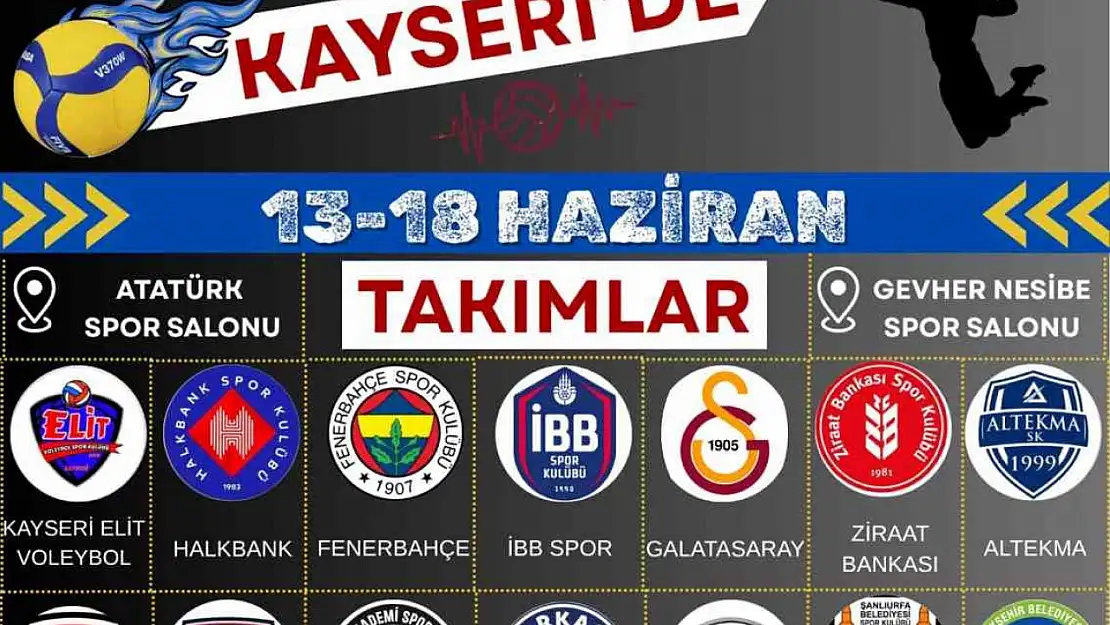 Genç Erkekler Türkiye Voleybol Şampiyonası finalleri Kayseri'de