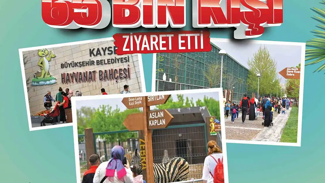 Hayvanat bahçesini bayramda 65 bin kişi ziyaret etti
