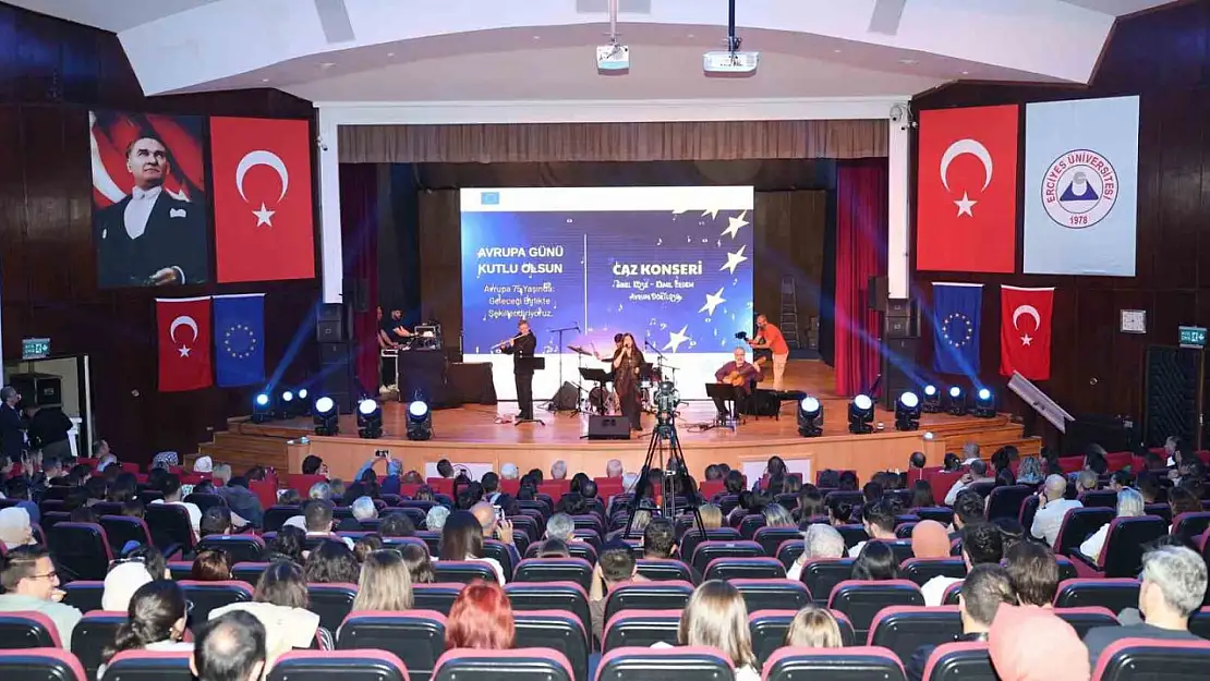 Kayseri'de 'Avrupa Günü' caz konseri ile kutlandı