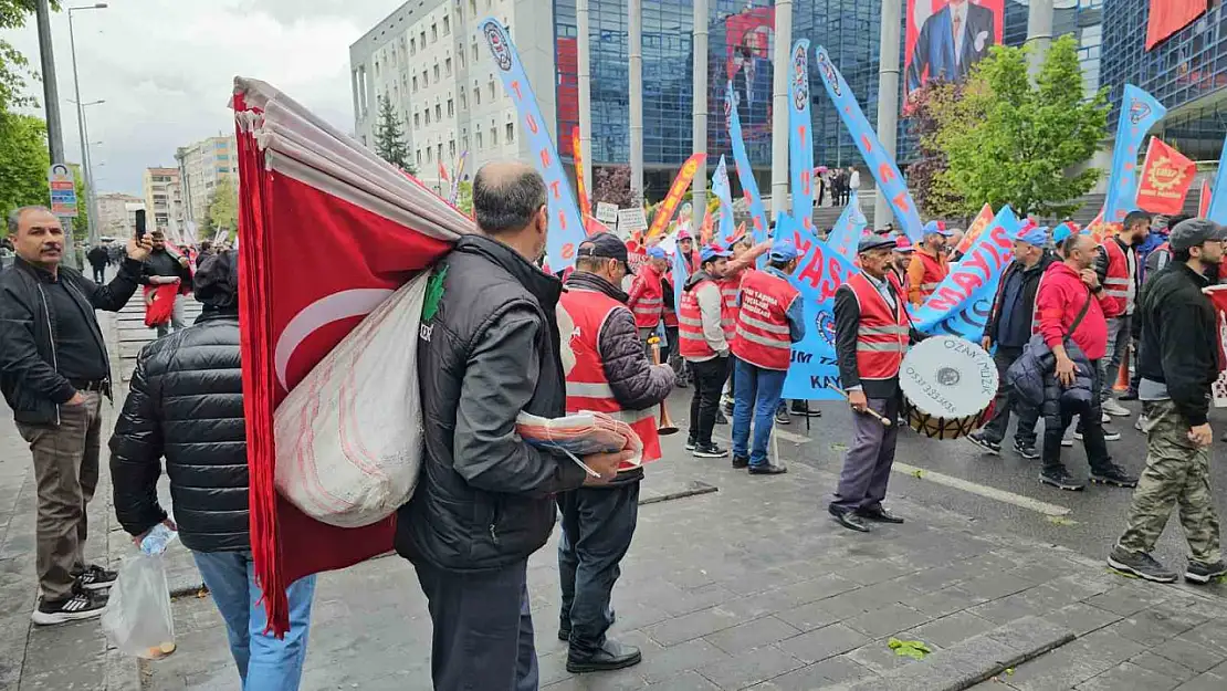 Kayseri'de 1 Mayıs coşkusu