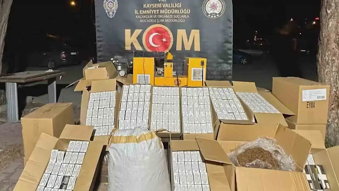 Kayseri'de kaçak tütün operasyonu