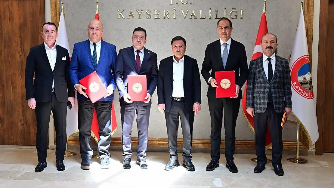 Kayseri OSB Sağlık Merkezi valilikte imzalanan protokolle Sağlık Müdürlüğü'ne tahsis edildi