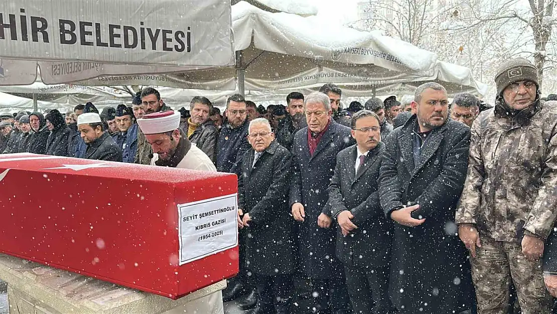 Kayserili Kıbrıs gazisi toprağa verildi