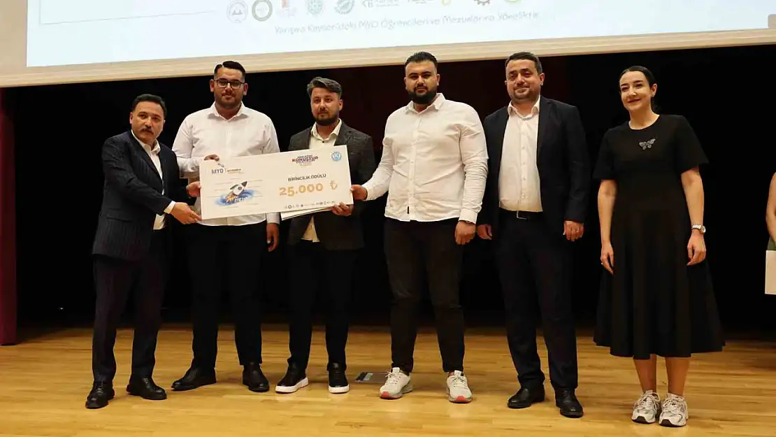 KAYÜ 'StartUpMYO' Girişimcilik Yarışması'nda ödüller sahiplerini buldu