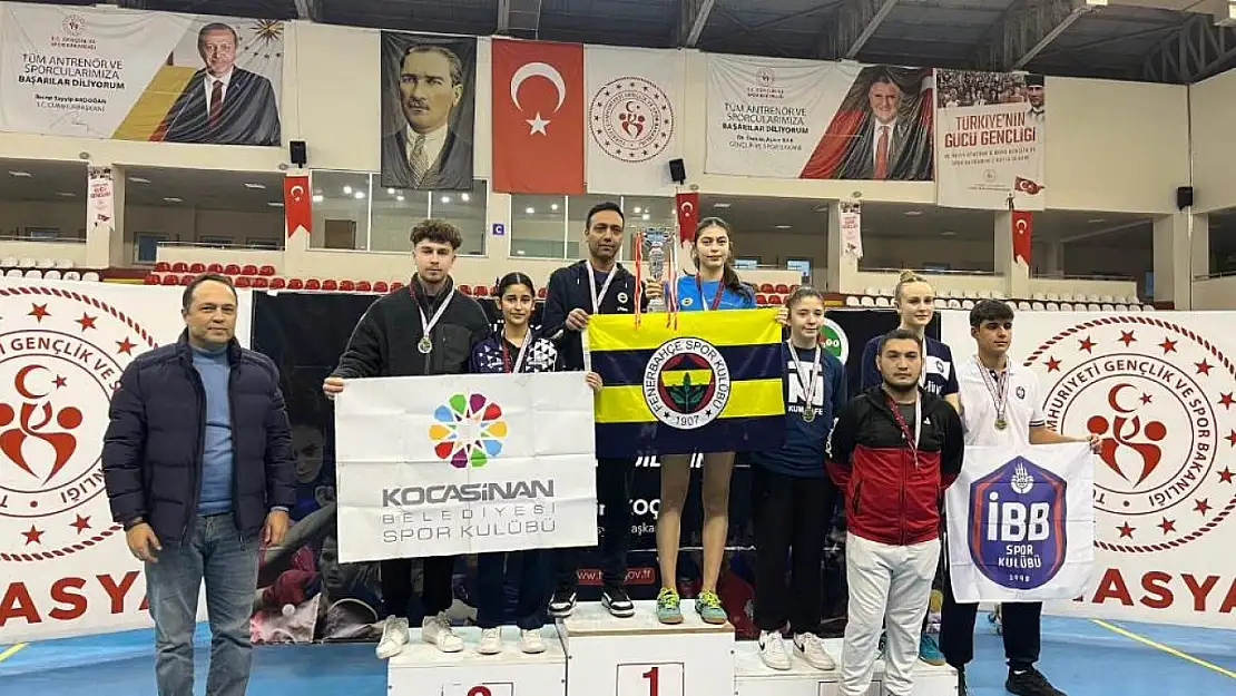 Kocasinan'ın gururu milli sporcuları, Türkiye Şampiyonası'nda ikinci oldu