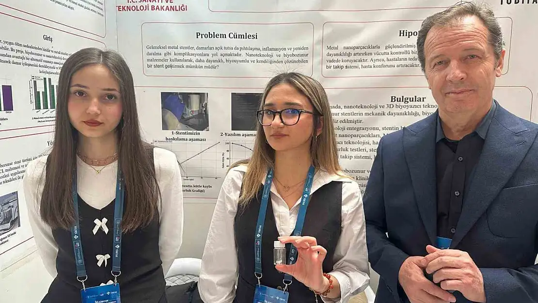 Lise öğrencilerinden 'nano parçacıklı' stent