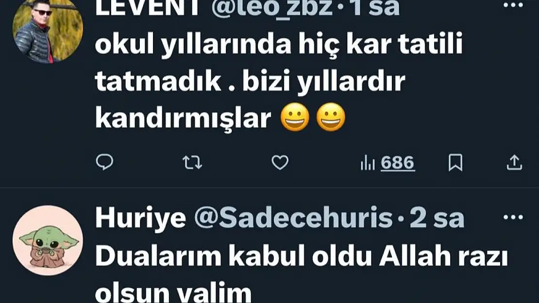 Okullar tatil edildi, öğrencilerden gelen mesajlar güldürdü