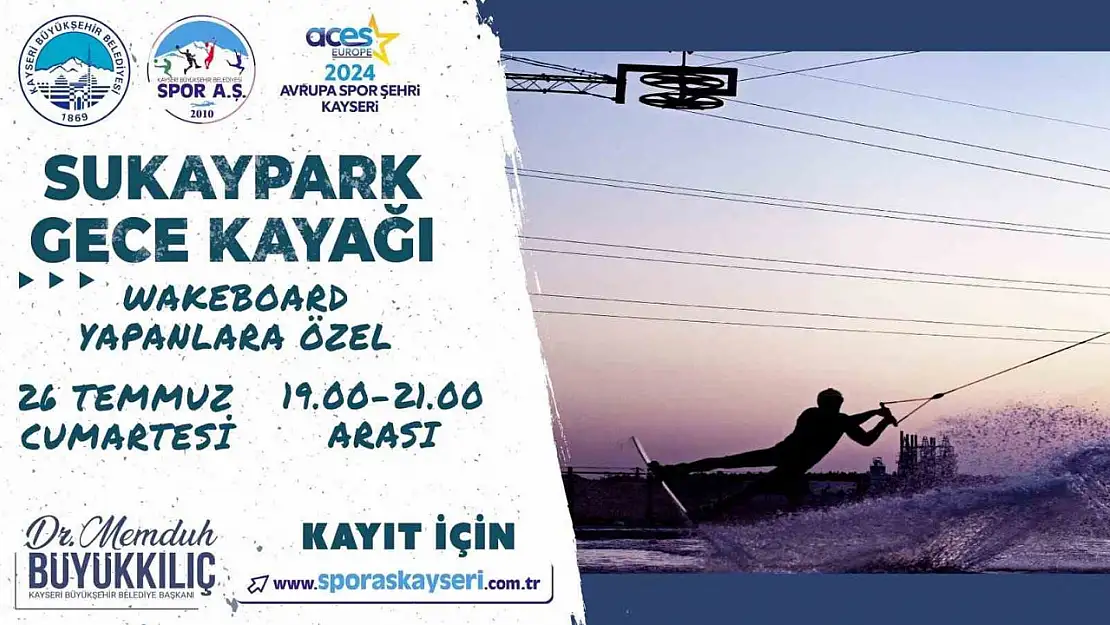 Spor A.Ş.'den yaz gecelerine renk katacak spor etkinliği: 'SUKAY'da gece kayağı'