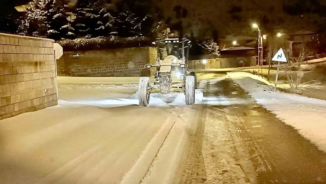 Talas'ta gece gündüz kış çalışması