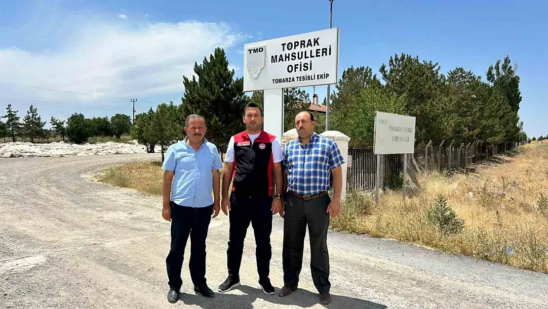 Tomarza'da Toprak Mahsulleri Ofisi hububat alımına başladı