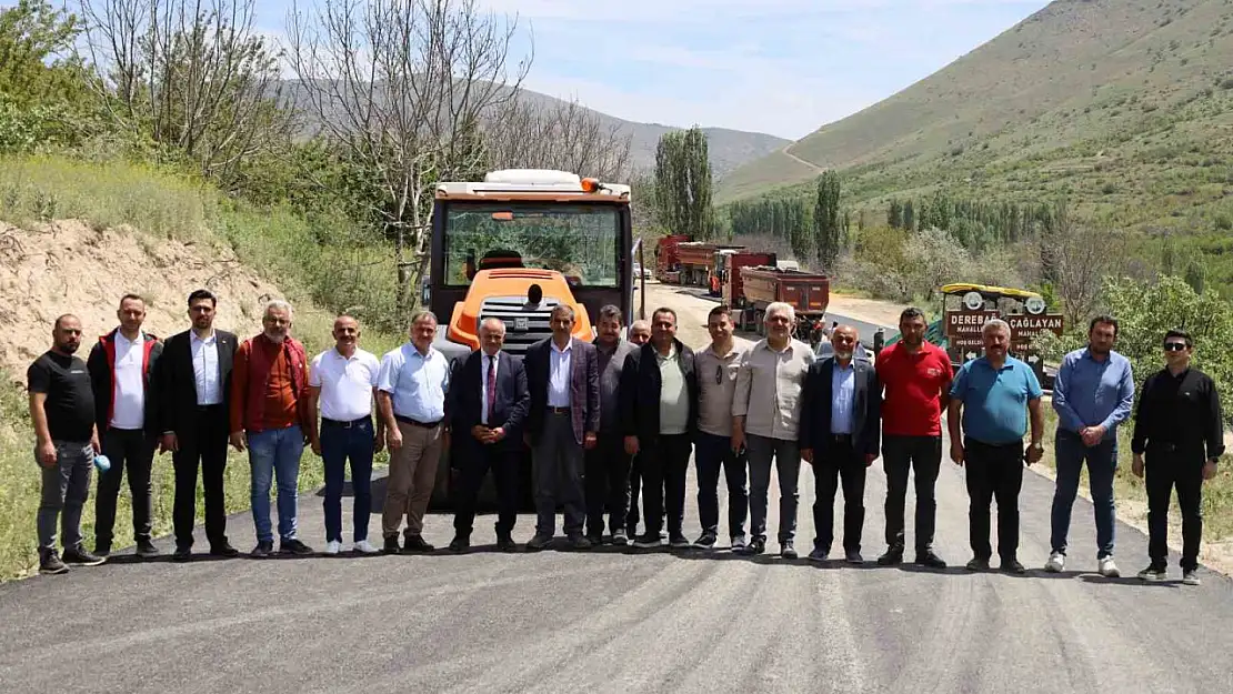 Yahyalı'da sıcak asfalt serimi başladı