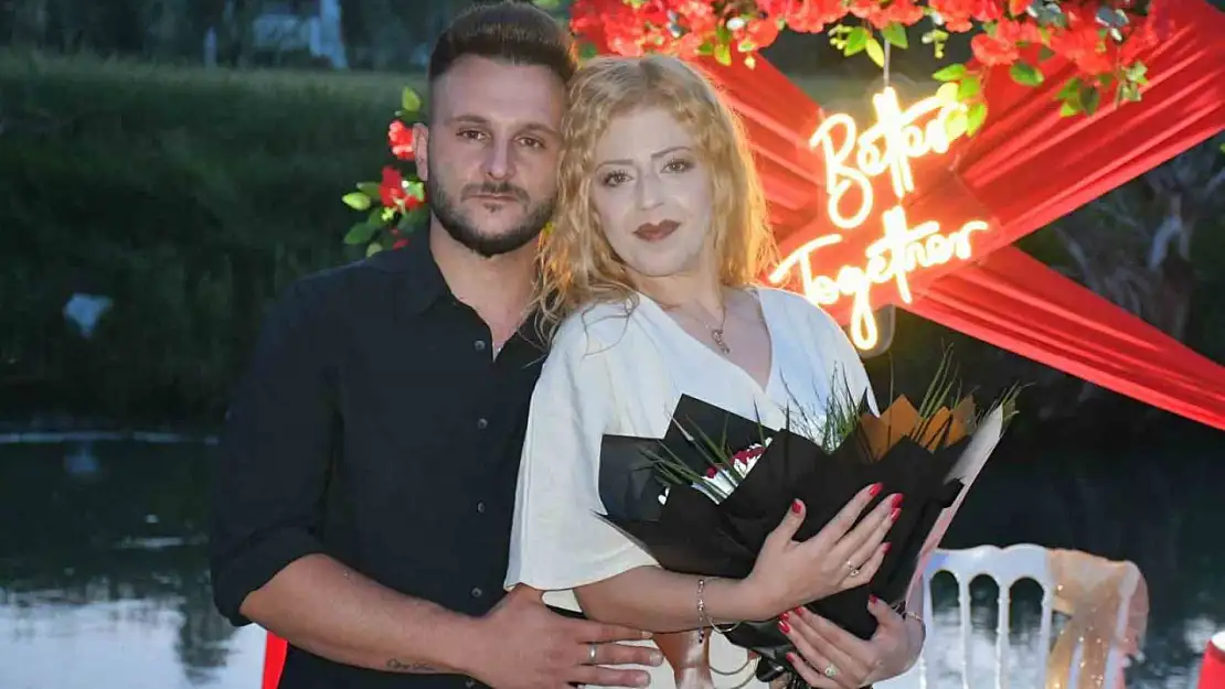 Zamantı Irmağı'nda sürpriz evlilik teklifi