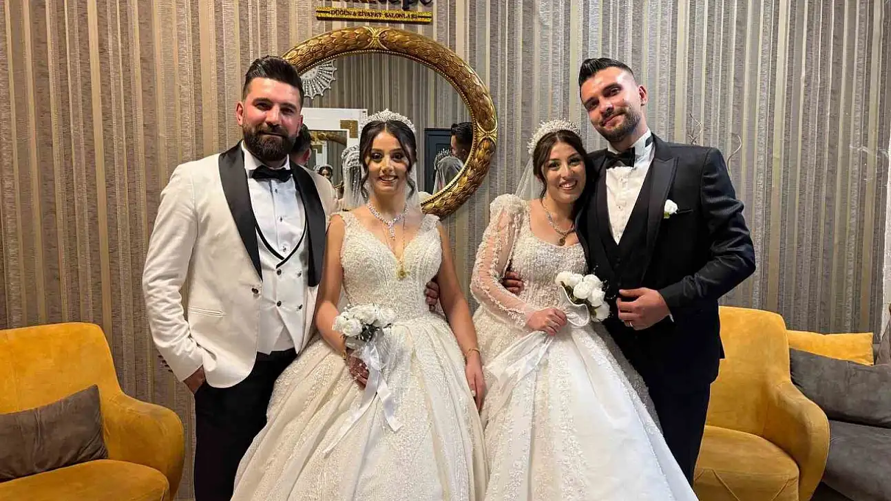 Kardeşler birbirlerine bacanak ve elti oldu