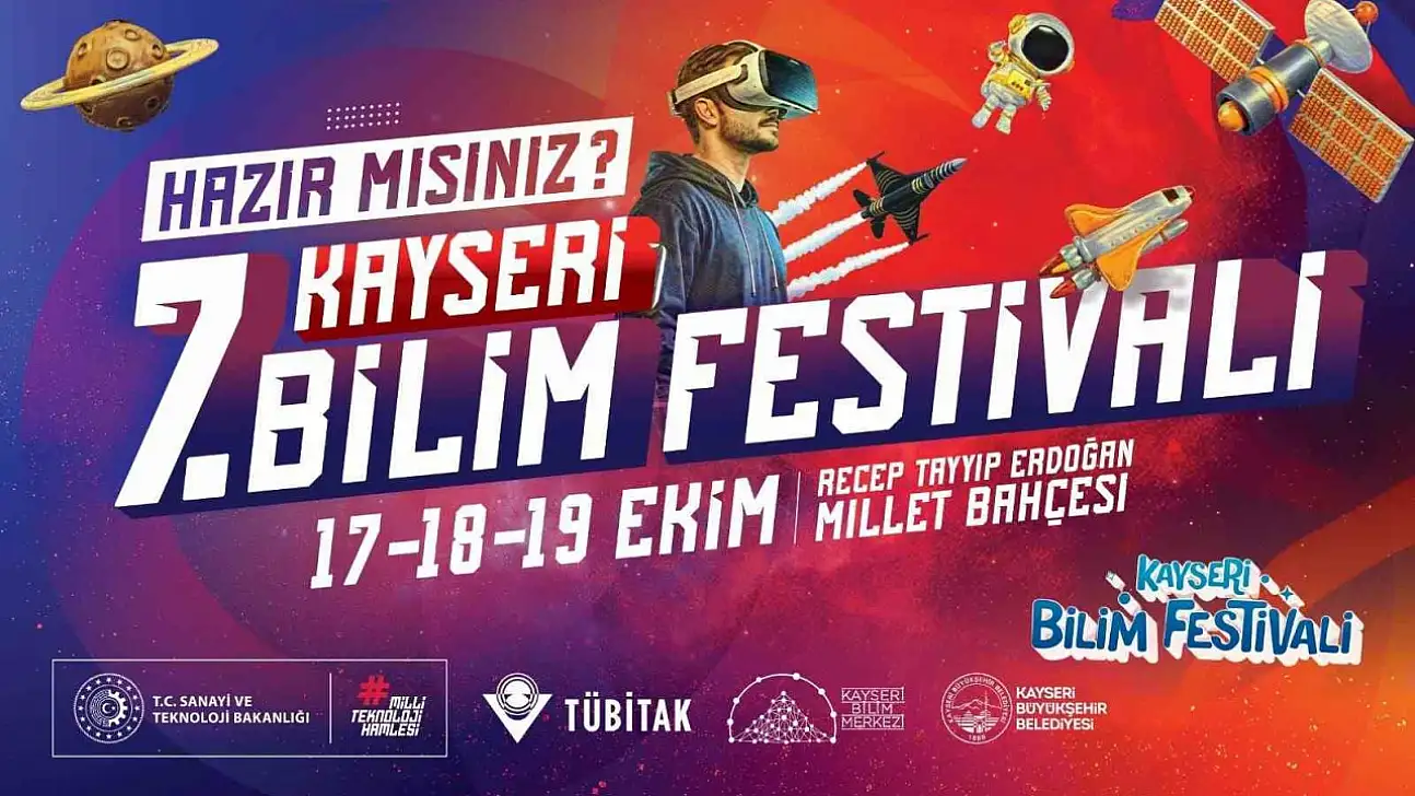 Kayseri 7. Bilim Festivali başlıyor